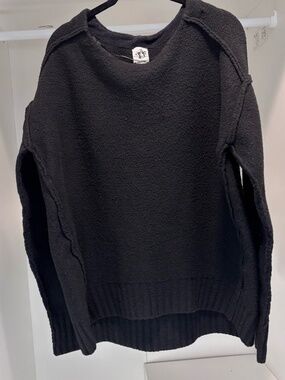 We the Free by Free People Black Sweater oversized size L Large women's